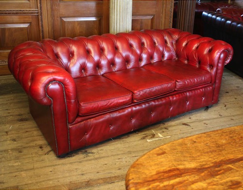 Vintage red leather Chesterfield sofa.jpg